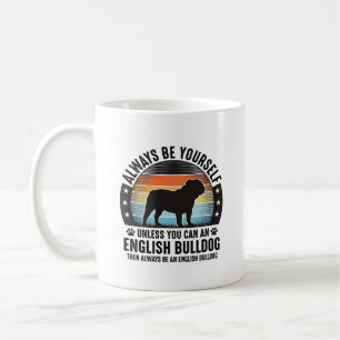 English Bulldog Vintage Sunset Dog Lover Shirt Des Coffee Mug