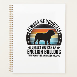 English Bulldog Vintage Sunset Dog Lover Shirt Des Planner