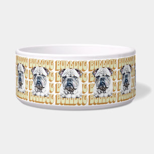 English Bulldog with Retro Font