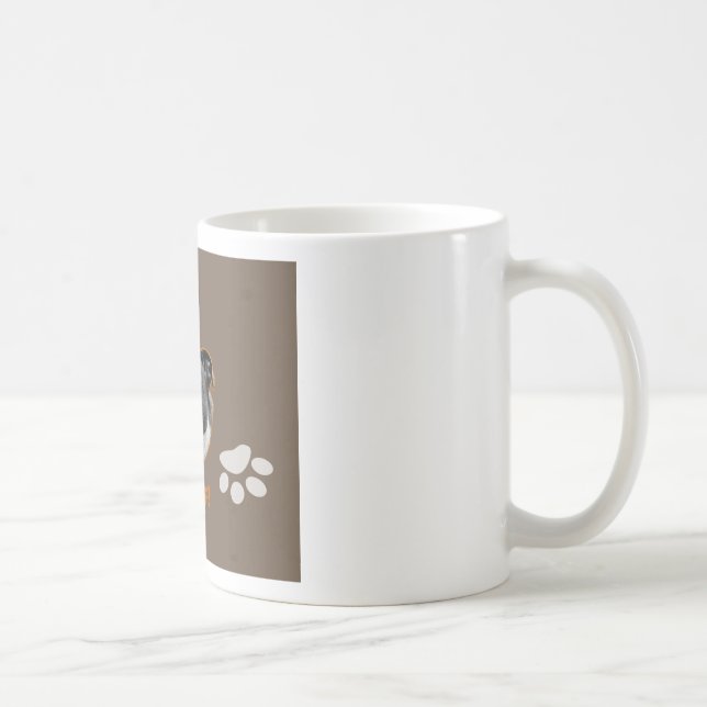 English Bulldog Woof Coffee Mug (Right)