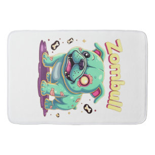 English Bulldog Zombie Dog Halloween Essential T-S Bath Mat