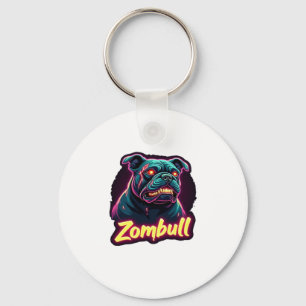 English Bulldog Zombie Dog Halloween Essential T-S Key Ring