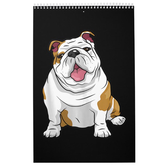 English Bulldogs Awesome Funny Bulldog Pups Dogs Calendar (Cover)