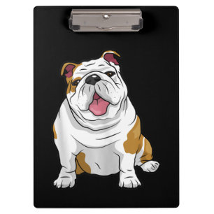 English Bulldogs Awesome Funny Bulldog Pups Dogs Clipboard