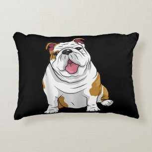 English Bulldogs Awesome Funny Bulldog Pups Dogs Decorative Cushion