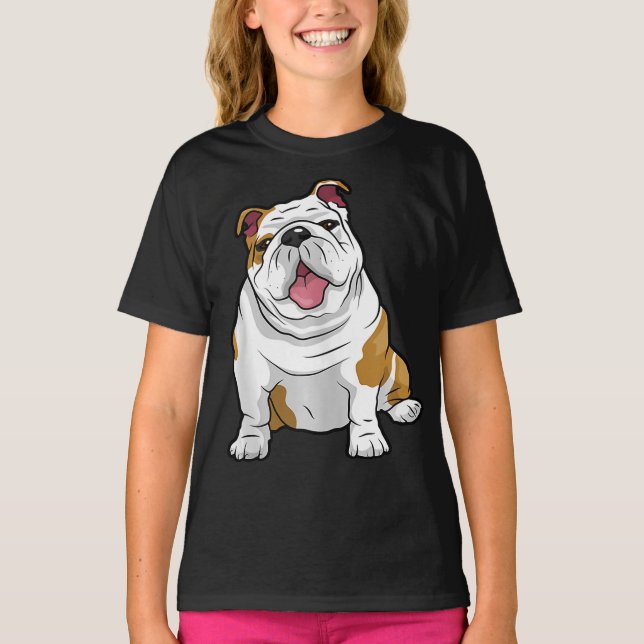 English Bulldogs Awesome Funny Bulldog Pups Dogs T-Shirt (Front)