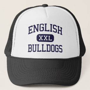English - Bulldogs - High - Jamaica Plain Trucker Hat