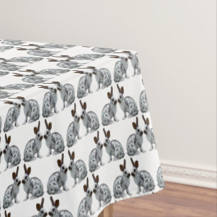 English Bunny Frenzy Tablecloth (choose colour)