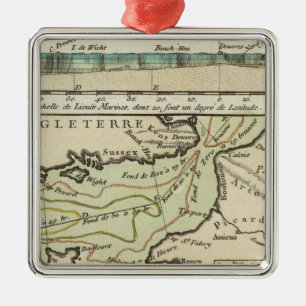 English Channel Metal Ornament