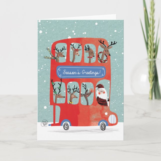 English Christmas Holiday Card (Front)