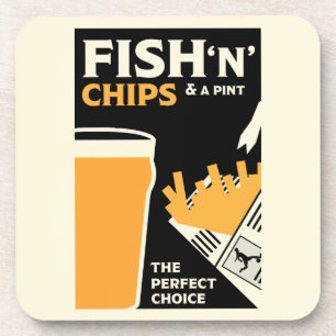 English Classic Fish And Chips       Coaster