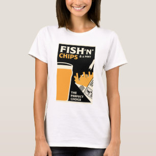 English Classic Fish And Chips       T-Shirt