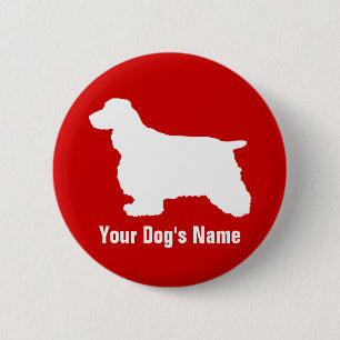 English Cocker Spaniel イングリッシュ・コッカー・スパニエル 6 Cm Round Badge