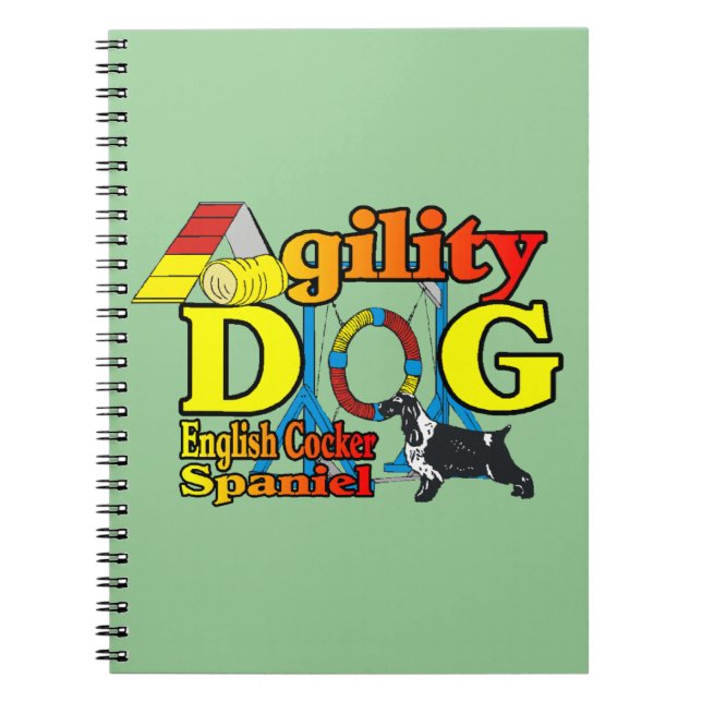 English Cocker Spaniel Agility Notebook (Front)
