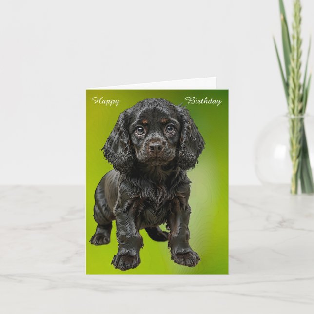 English Cocker Spaniel  Card (Front)