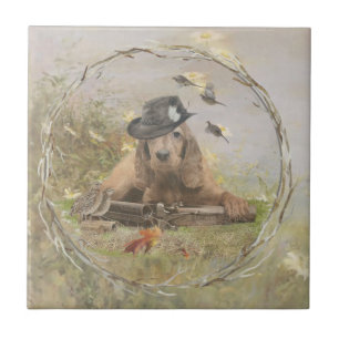 English Cocker Spaniel Ceramic Tile