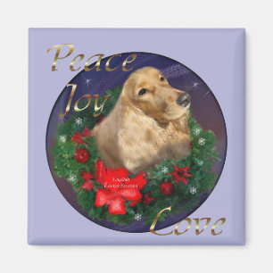 English Cocker Spaniel Christmas Gifts Magnet
