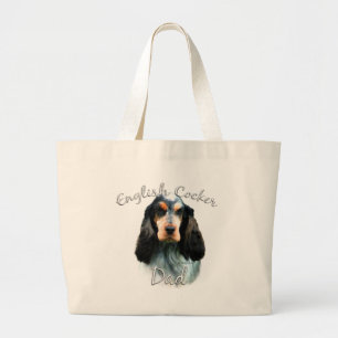 English Cocker Spaniel Dad 2 Large Tote Bag
