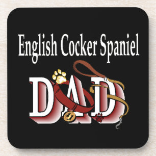English Cocker Spaniel DAD Coaster