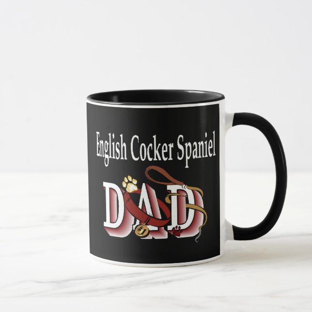 English Cocker Spaniel Dad Mug (Right)