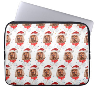 English Cocker Spaniel Dog Breed Christmas Laptop Sleeve