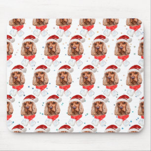 English Cocker Spaniel Dog Breed Christmas Mouse Pad