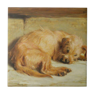 English Cocker Spaniel Dog (by Briton Rivière) Ceramic Tile