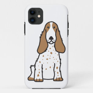 English Cocker Spaniel Dog Cartoon iPhone 11 Case