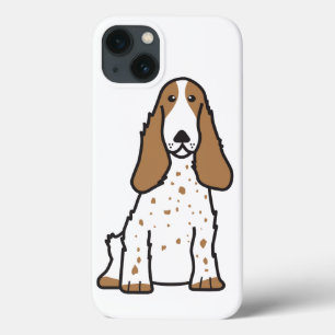 English Cocker Spaniel Dog Cartoon iPhone 13 Case