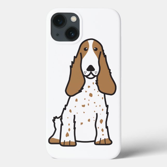 English Cocker Spaniel Dog Cartoon Case-Mate iPhone Case (Back)