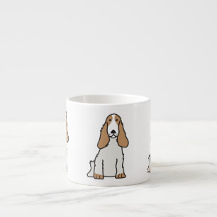 English Cocker Spaniel Dog Cartoon Espresso Cup