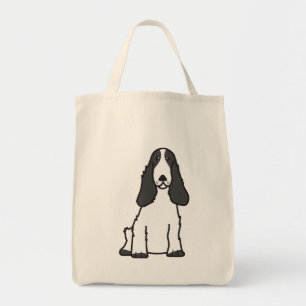 English Cocker Spaniel Dog Cartoon Tote Bag
