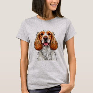 English Cocker Spaniel Dog Portrait T-Shirt