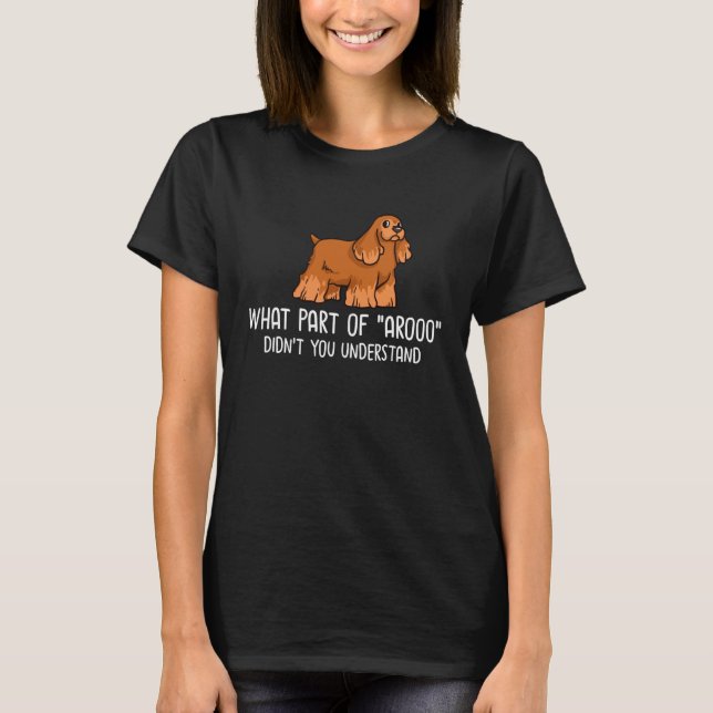 English Cocker Spaniel Dog  Puppies Owner   1 T-Shirt (Front)