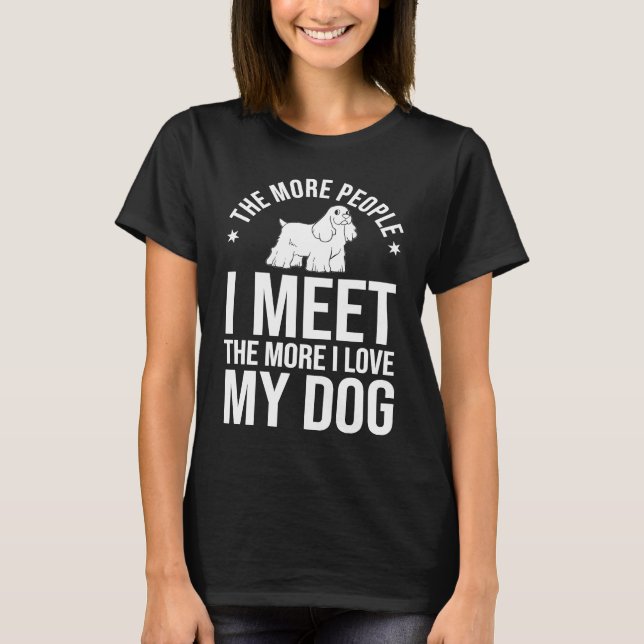 English Cocker Spaniel Dog  Puppies Owner Lover T-Shirt (Front)