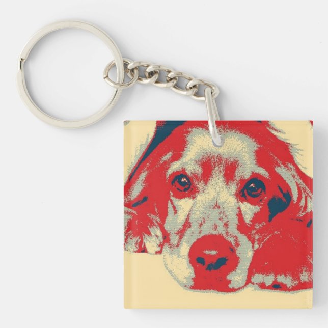 English cocker spaniel, Dog, Puppy Key Ring (Front)