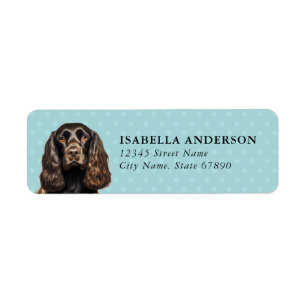 English Cocker Spaniel Dog Return Address Labels