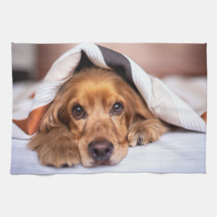 English Cocker Spaniel Dog Tea Towel