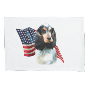 English Cocker Spaniel Flag Pillowcase