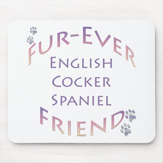 English Cocker Spaniel Furever Mouse Pad (Front)