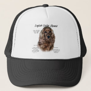 English Cocker Spaniel (liver) History Design Trucker Hat