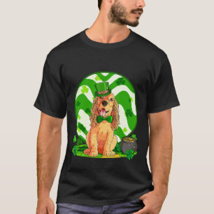 English Cocker Spaniel Lucky Leprechaun St Patrick T-Shirt