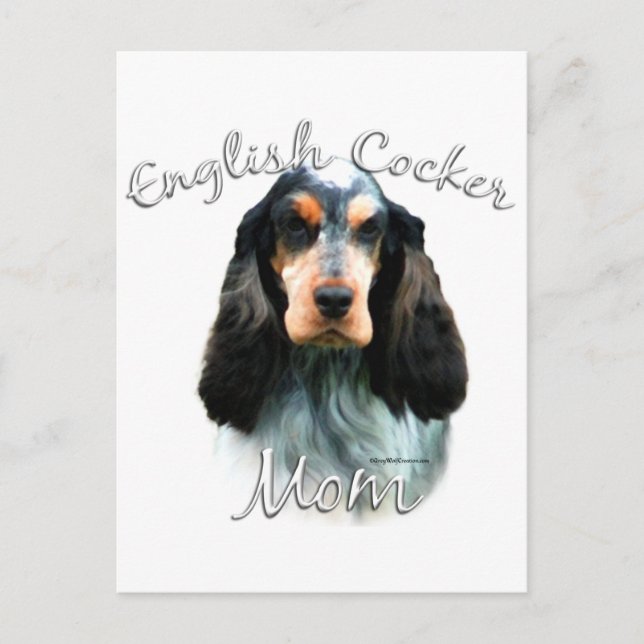 English Cocker Spaniel Mum 2 Postcard (Front)