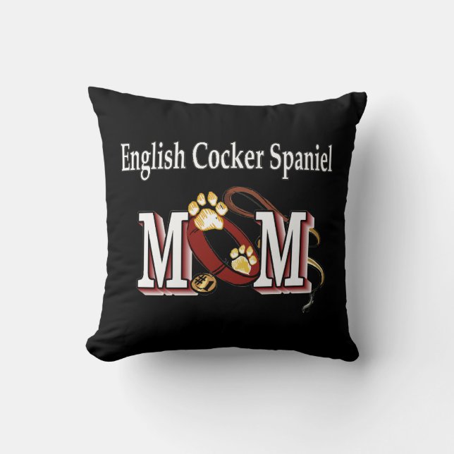 English Cocker Spaniel Mum Cushion (Front)