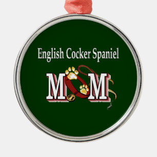 English Cocker Spaniel Mum Gifts Metal Tree Decoration