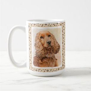 English Cocker Spaniel Painting - Original Dog Art Coffee Mug