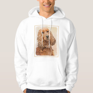 English Cocker Spaniel Painting - Original Dog Art Hoodie