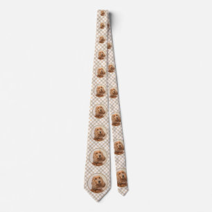 English Cocker Spaniel Painting - Original Dog Art Tie