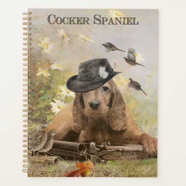 English Cocker Spaniel     Planner (Front)