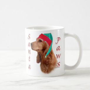 English Cocker Spaniel (red) Santa Paws Coffee Mug